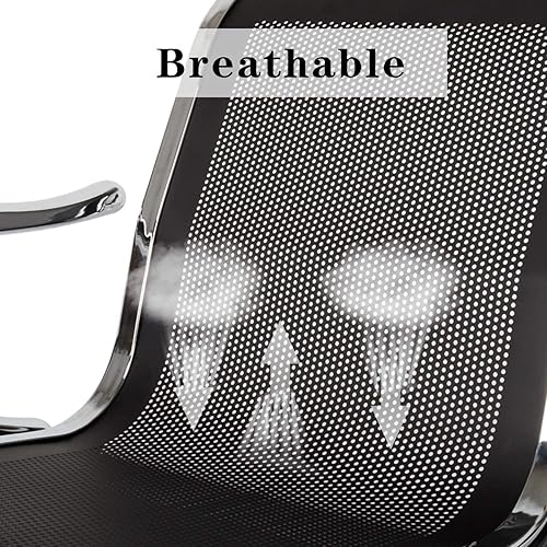 Miniatura 9 de Silla de recepción, sillas de invitados, muebles de oficina, asiento de banco de recepción para aeropuerto, banco, hospital, escuela, barbería