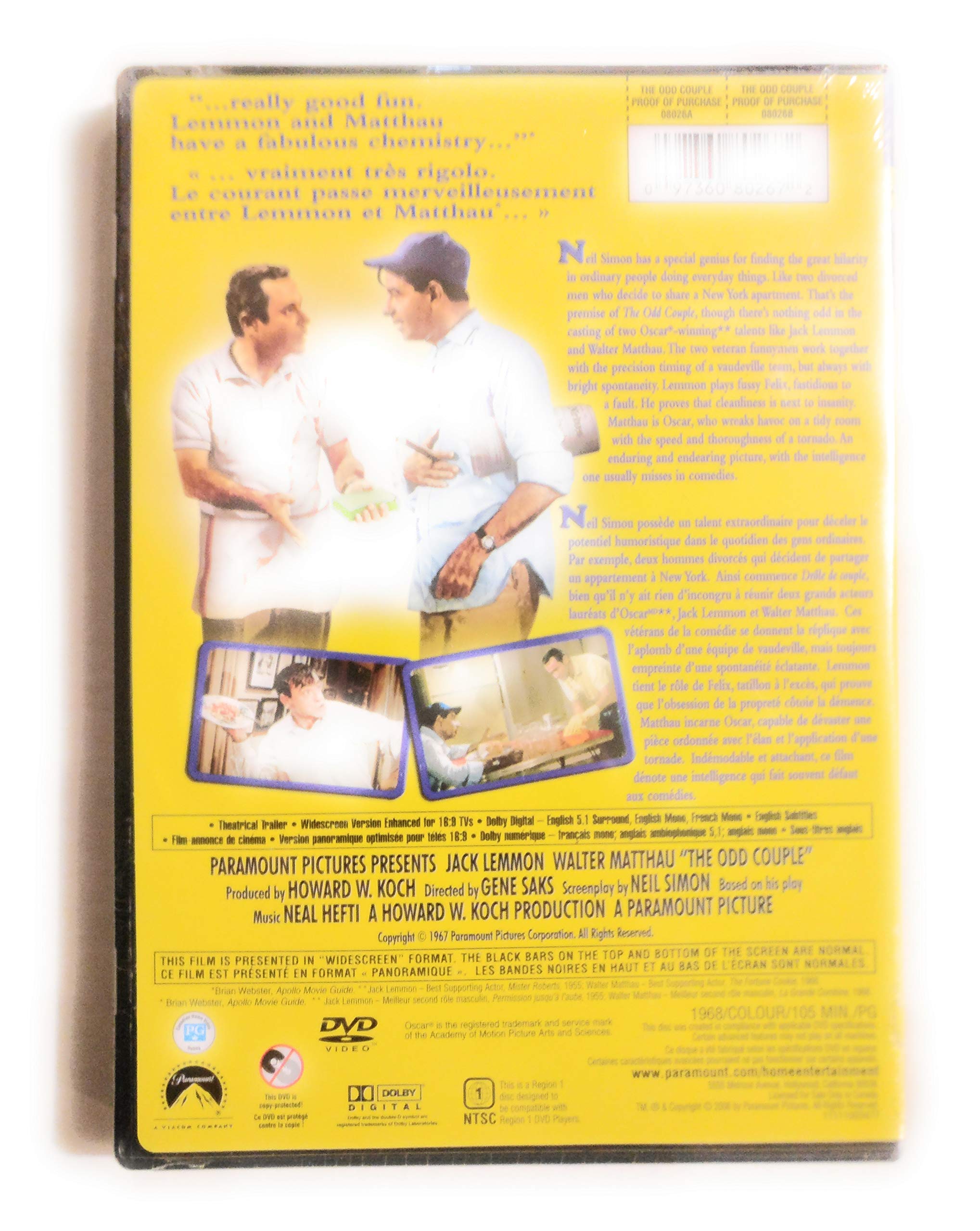 The Odd Couple [DVD]