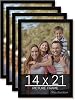 14x21 Black Picture Frame for Puzzles Posters Photos or Artwork, Set of 4