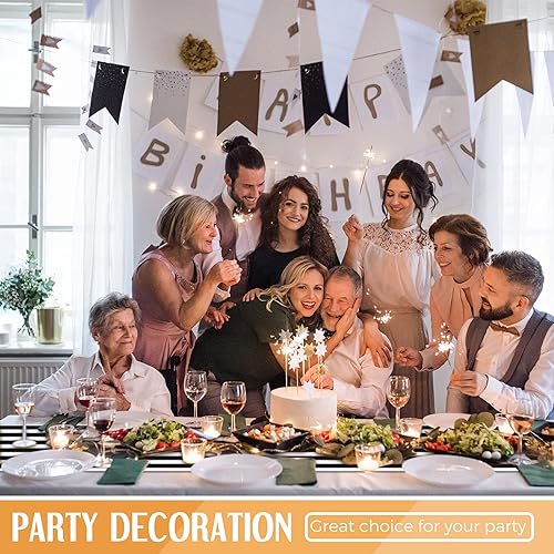 Miniatura 5 de Camino de mesa a rayas de poliéster, diseño a rayas, moderno, camino de mesa elegante para eventos en interiores, cenas familiares, banquetes al