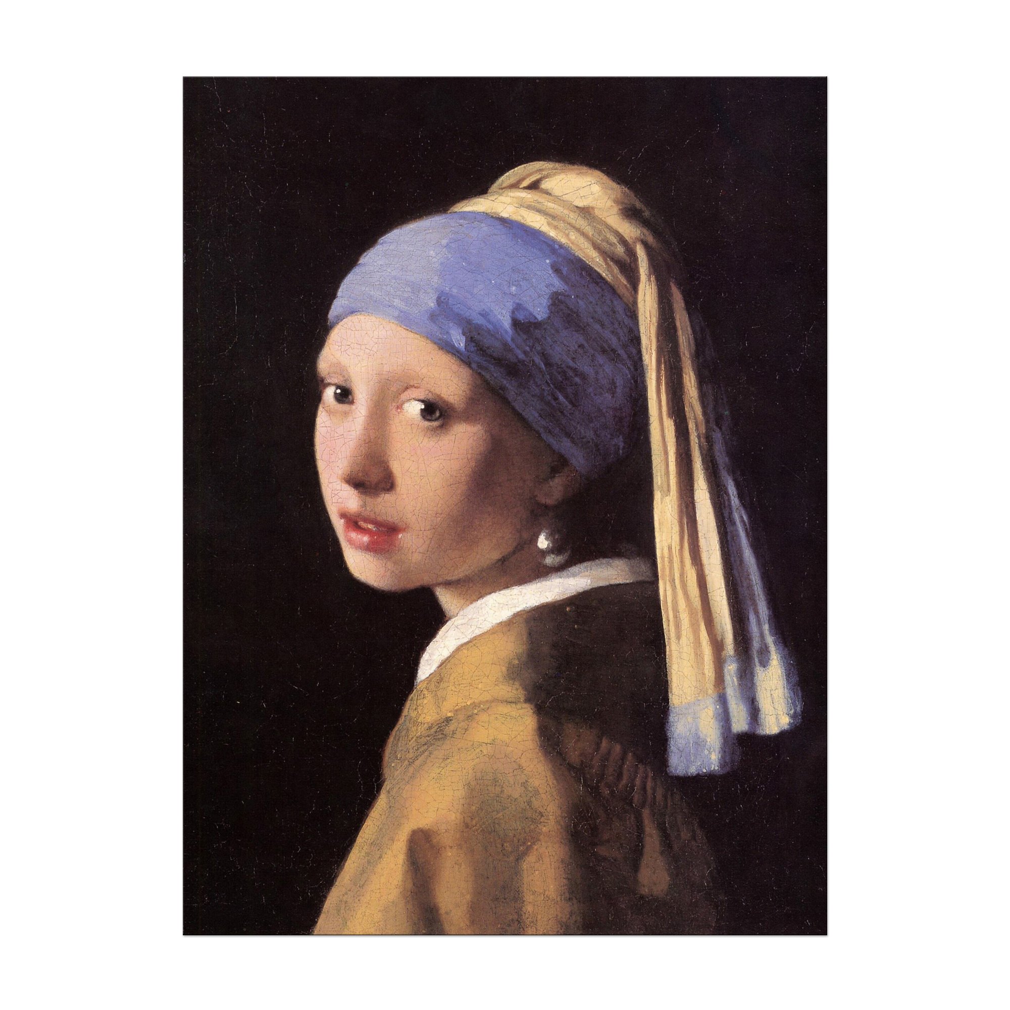 Bilderdepot24 Bild auf Leinwand | Jan Vermeer Das Mädchen mit dem Perlenohrgehänge in 60x80 cm als Wandbild | Wand-deko Dekoration Wohnung alte Meister | 180184-60x80