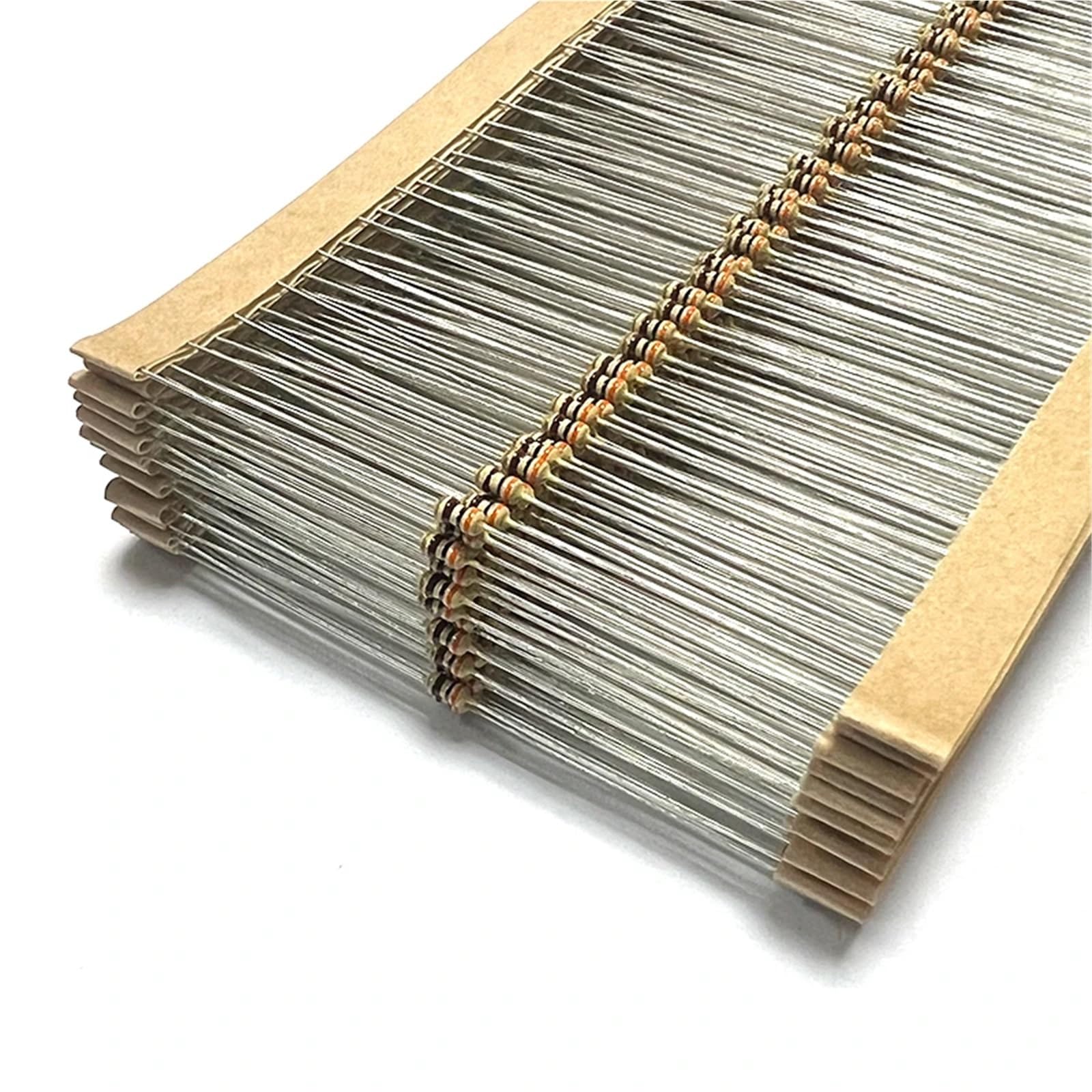 RISWEKFW 100PCS 1/8W Carbon Film Resistor 5% 0R-1M 1R 3R 30R 300R 3K 30K 300K 3 30 300 R K Ohm 0.125W 3R 30R 300R(CF0.125W 270K 100pcs)