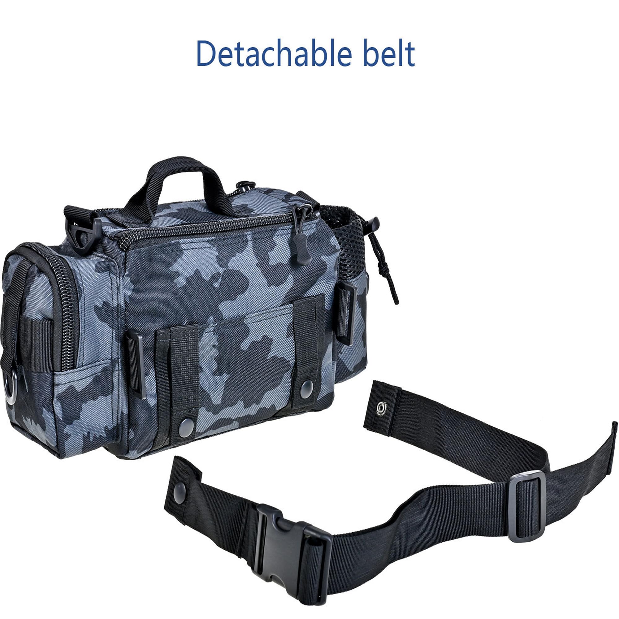 YUEMING Angelgerätetasche, Karpfentasche für Angler, Angeltasche Umhängetasche Tragbarer Groß Rucksack Angelbeutel,Aufbewahrungstasche für Outdoor-Angelausrüstung