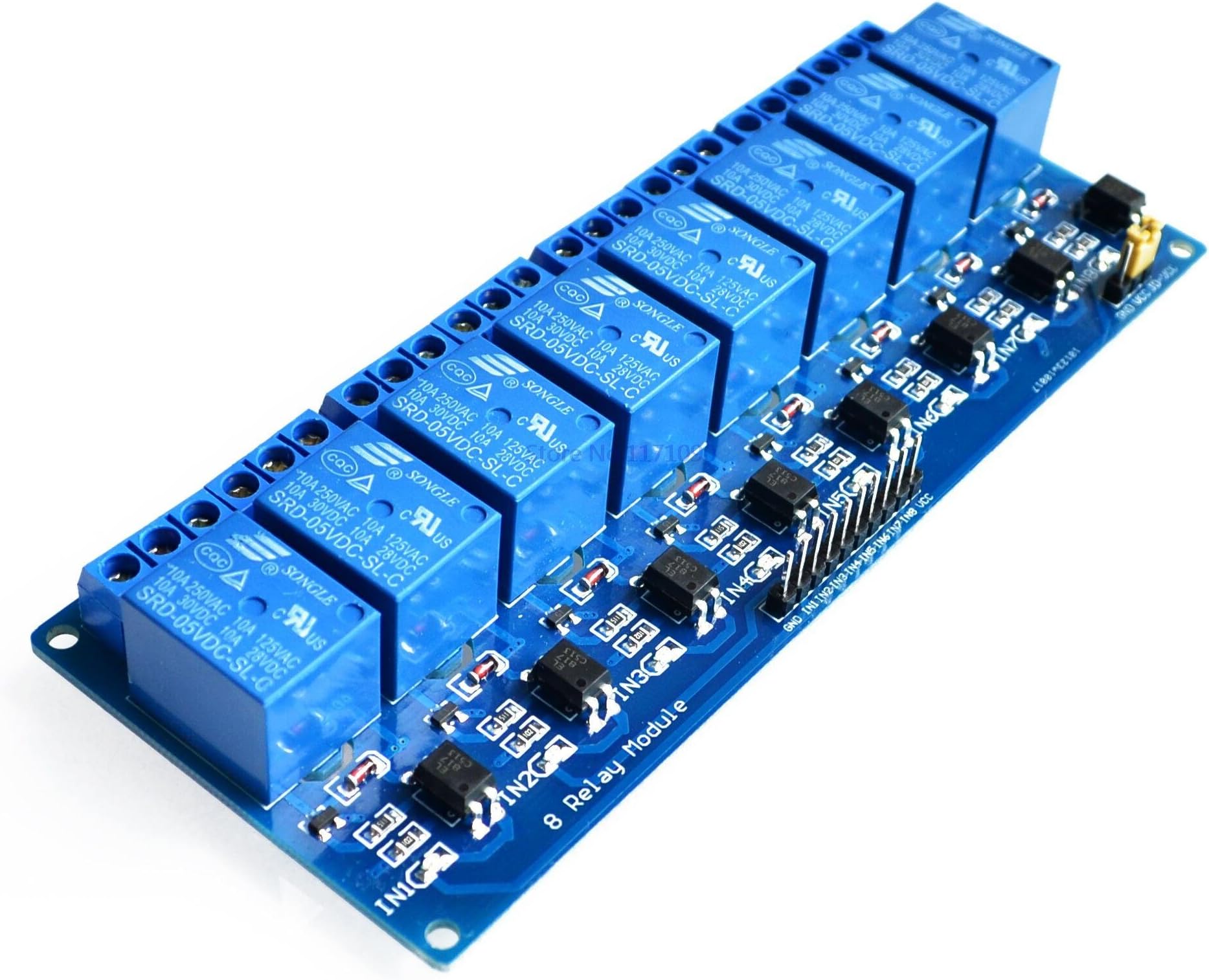 Robodo MO25 5V 10A 8 CH Channel OPTO COUPLER Relay Board Module for Arduino Raspberry Pi