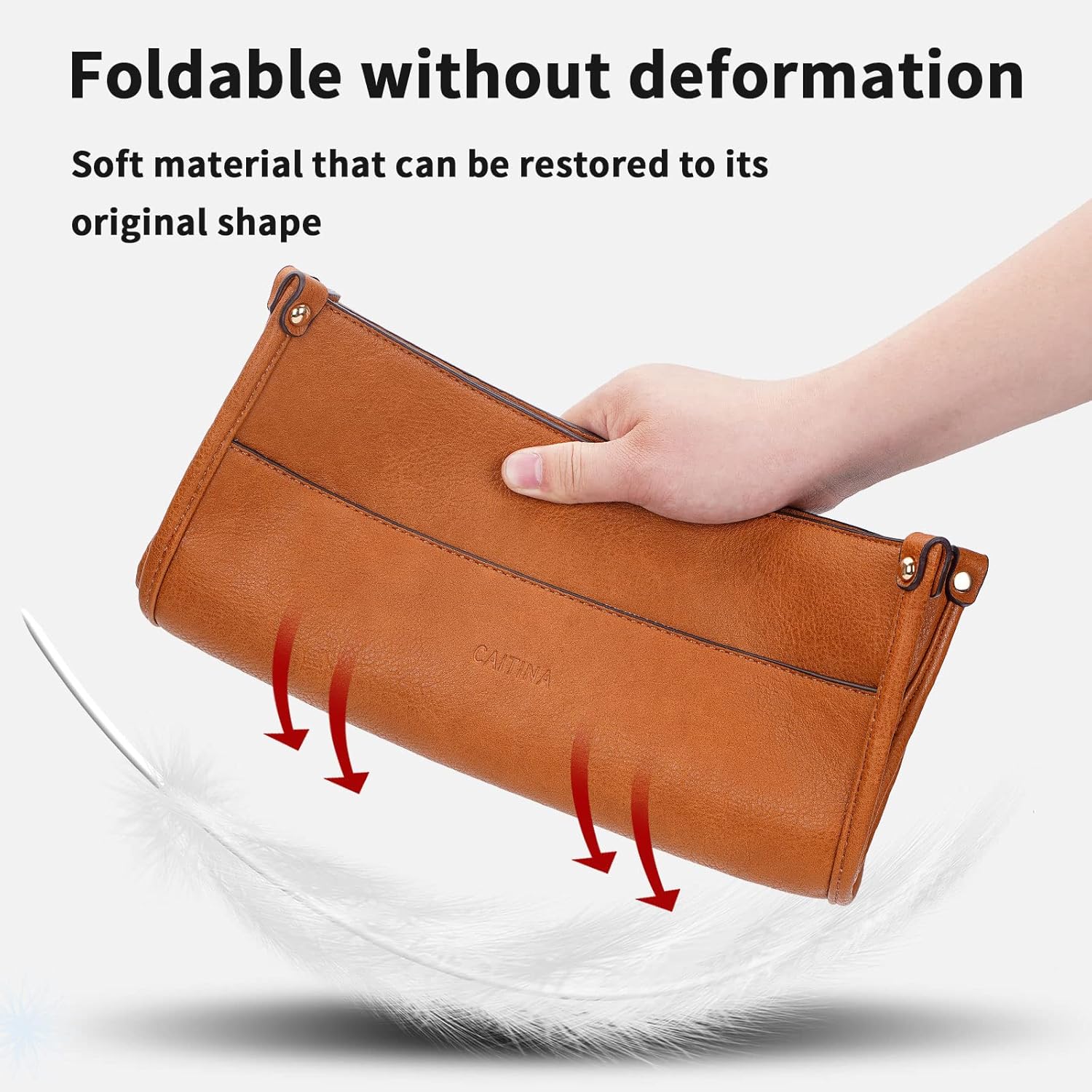 Crossbody Bag Women Vegan Leather Hobo Handbag Trendy Crossbody Shoulder Bag Purses For Women with 2 Adjustable Strap - Image 5