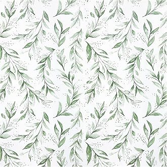 Lifetree Green Peel and Stick Wallpaper: Self-Adhesive Wallpaper Removable Wallpaper for Living Room Waterproof Vinyl Wall Paper Shelf Liner for Walls Cabinets 44.5 * 300cm