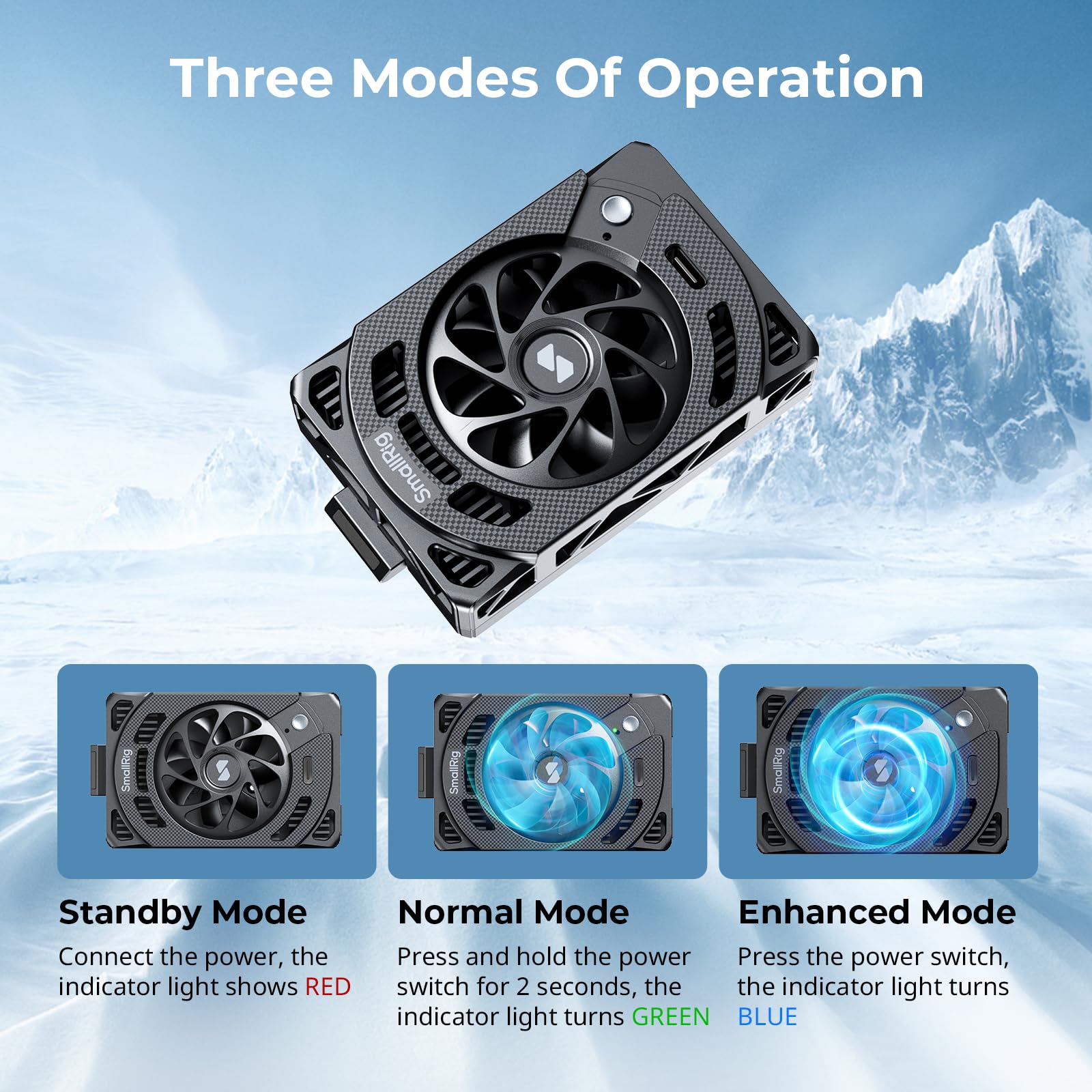 SmallRig TEC Camera Cooling Fan for Sony Mirrorless Camera, External Camera Cooling System with TEC Cooling Module for ZV-E1/ZV-E10 II/ZV-E10/ZV-1/ZV-1F/A7 IV/A7S III/A7C/A7C II/A7CR/A6700/FX3/FX30