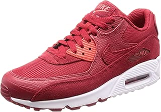 NIKE Air Max 90 Premium Mens Shoes Gym Red/Gym Red/White 700155-602 (10.5 D(M) US) - coolthings.us