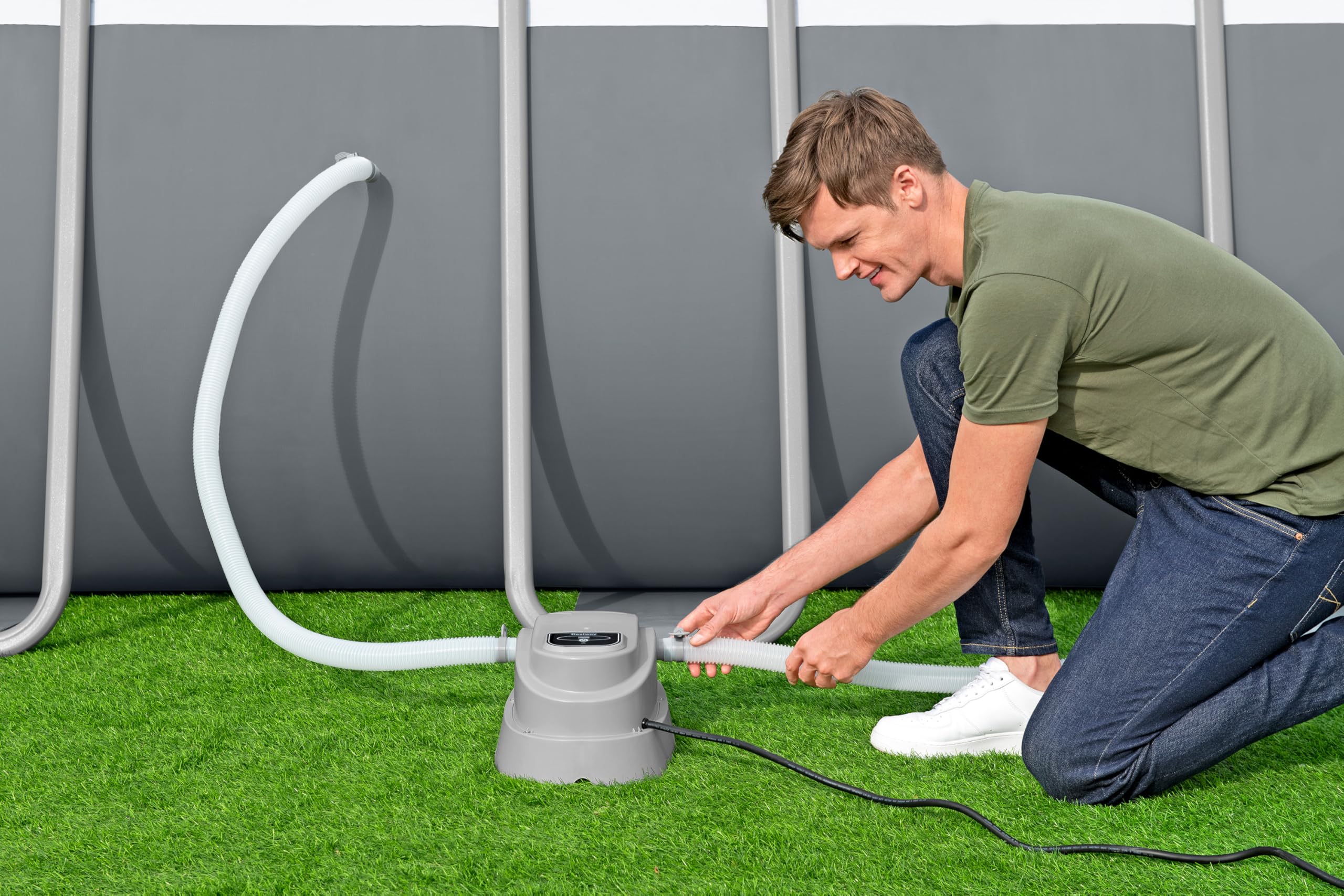 Bestway Poolheizung 2.800 W Digital gesteuert für Pools 1.520-17.035 l 40 °C