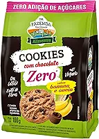 BIOSOFT Cookies Banana E Aveia Com Chocolate Zero Açúcar 100G
