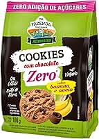 BIOSOFT Cookies Banana E Aveia Com Chocolate Zero Açúcar 100G