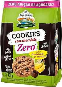BIOSOFT Cookies Banana E Aveia Com Chocolate Zero Açúcar 100G