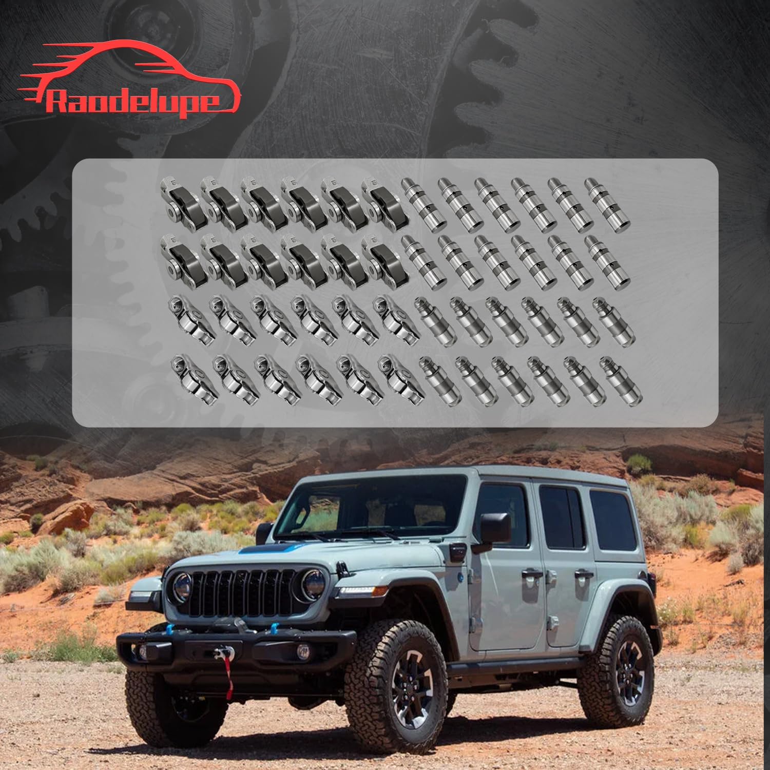 24pcs 3.6L Intake & Exhaust Rocker Arm Lifters Kit Fit For Dodge Durango For Jeep Grand Cherokee Wrangler For Chrysler Pacifica Voyager 2016-2024 05047896AD 5047979AA 68245463AA 05184296AH 05184332AA
