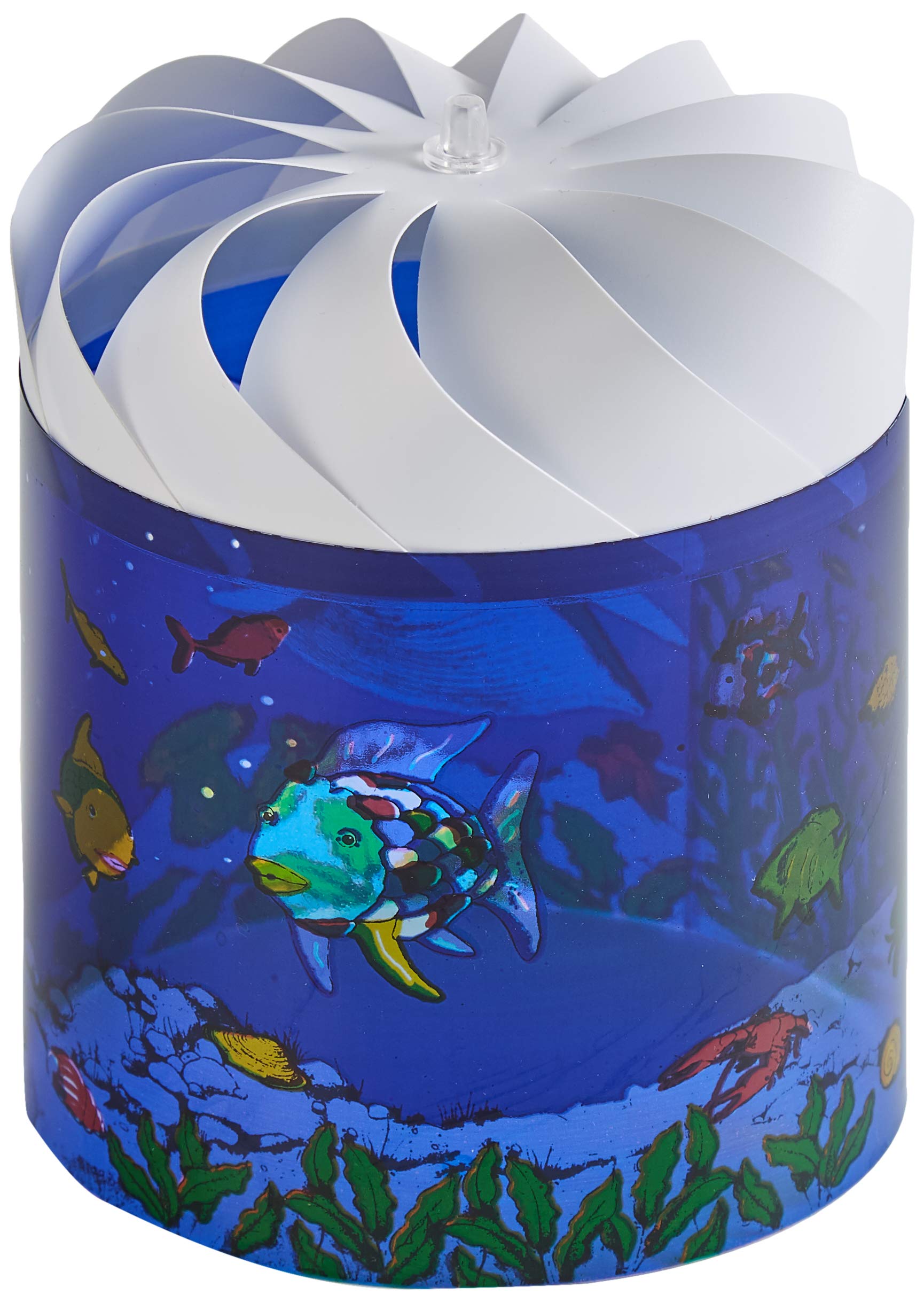 Trousselier 6243662 magiczna latarnia, lampka nocna dla dzieci, tęczowa ryba, lampka do spania, pomoc w zasypianiu