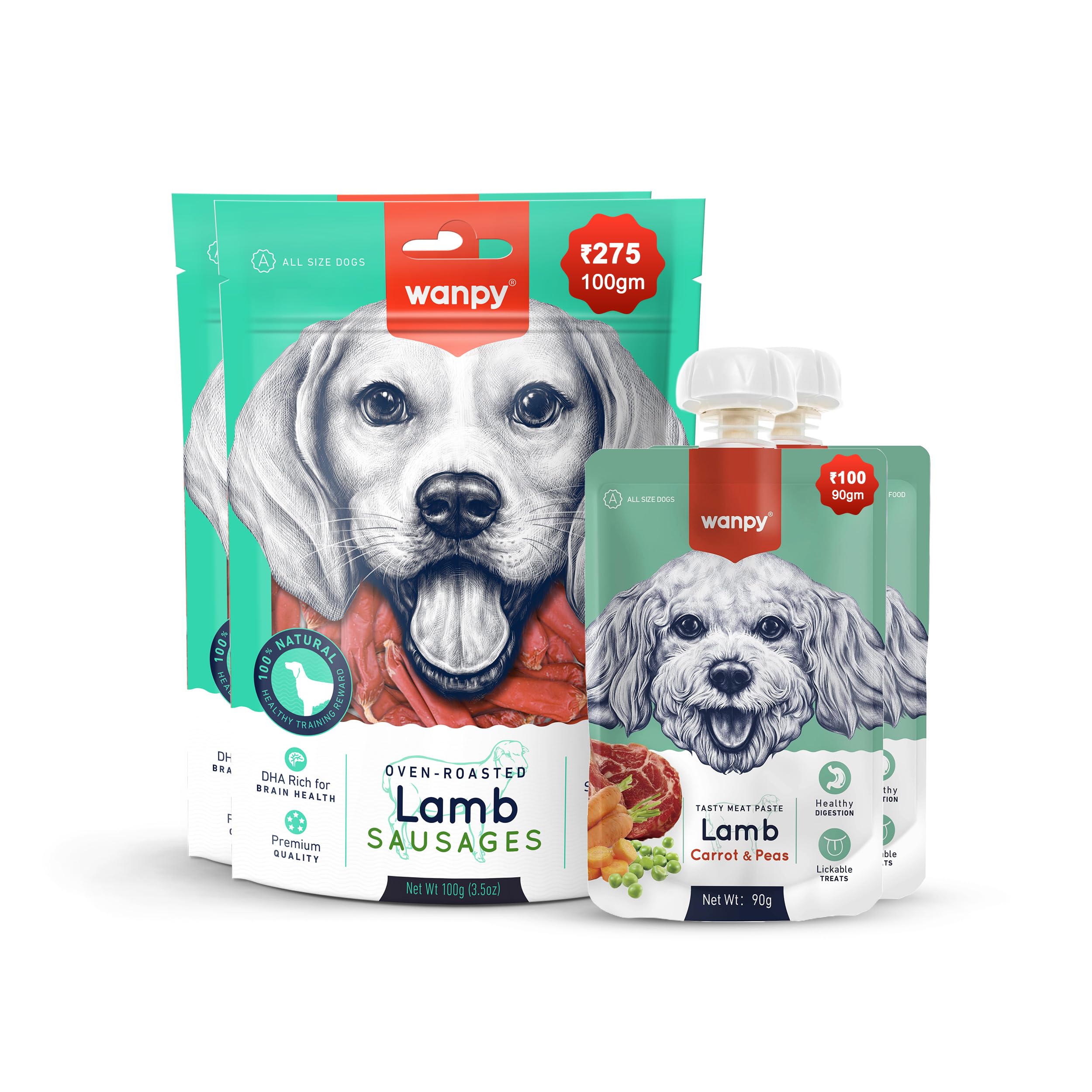 Sponsored Ad – Wanpy Lamb Sausages Dog Treats 100g