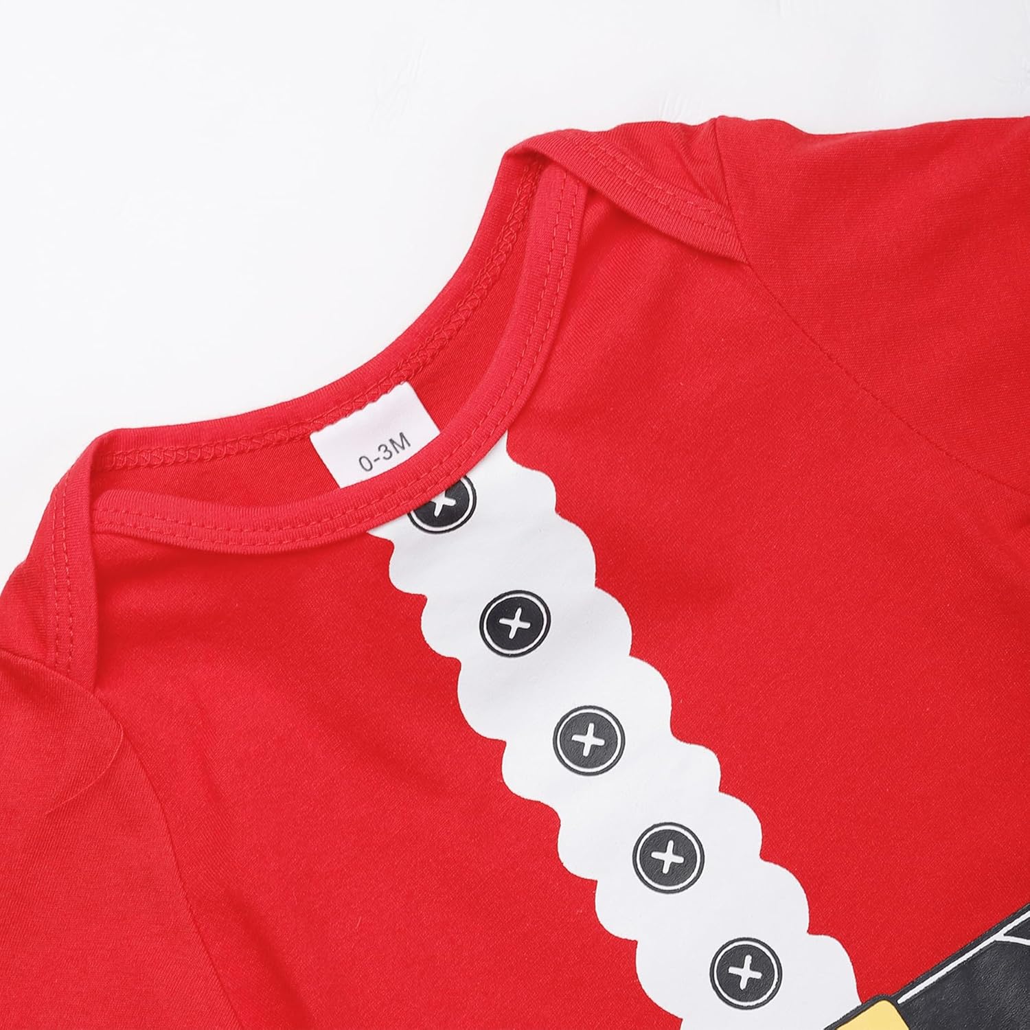 RETSUGO Newborn Baby 1st Christmas Outfit Elf Snowman Christmas Tree Romper 3pcs Set for Baby 0-24months - Image 3