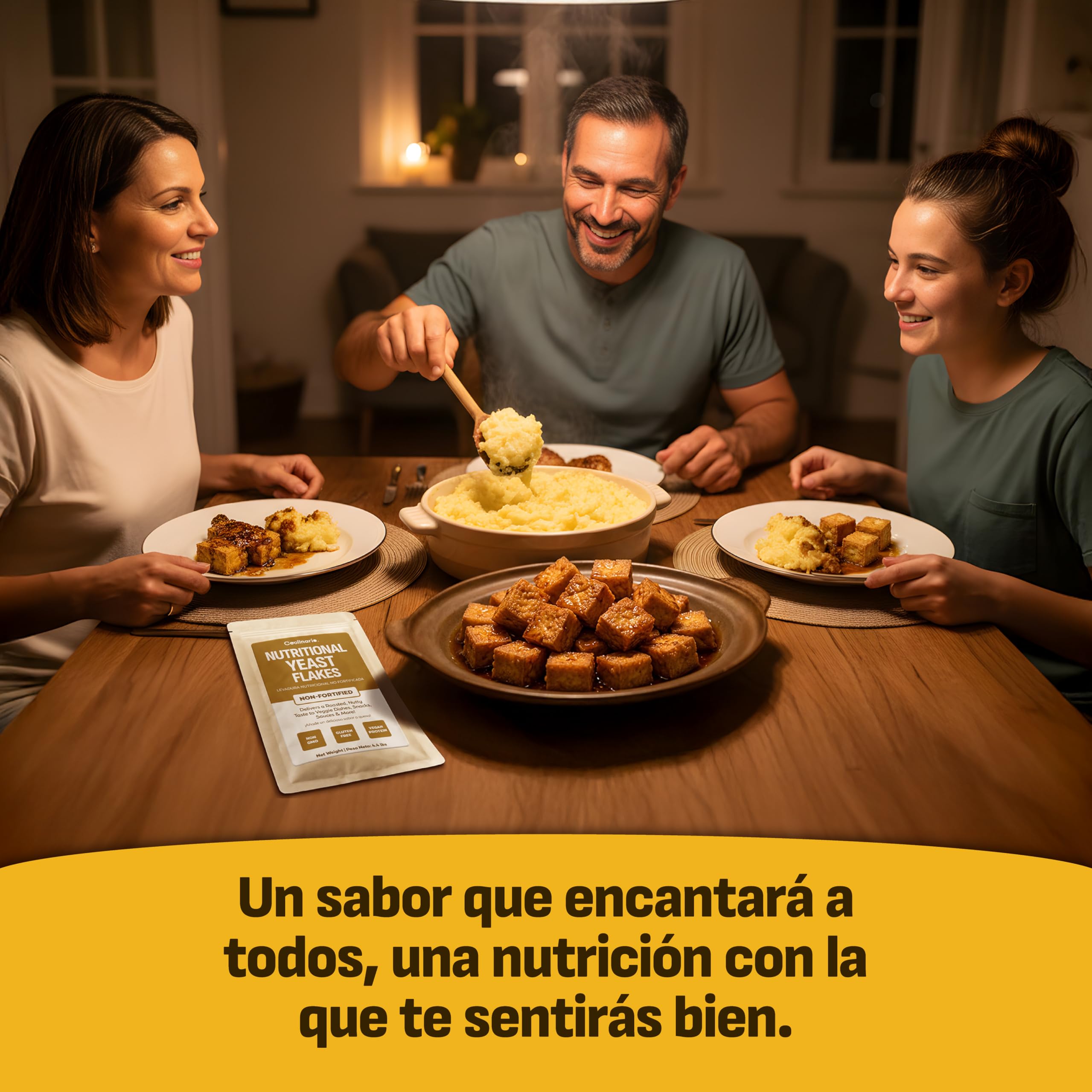 Coolinario Levadura Nutricional No Fortificada 56 g Condimento Vegano Alta Proteína Fibra Minerales