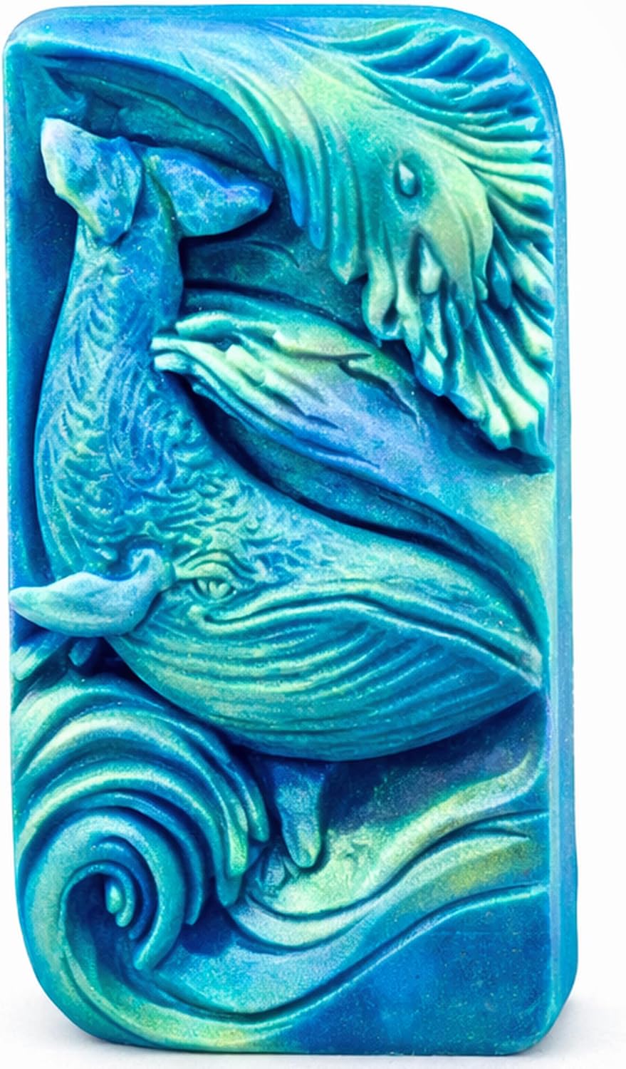 Whale Silicone Soap Mold – 3D Ocean Design, Professional Soap & Candle Making Mold, Flexible Silicone Craft Mold for Soap, Candles, Resin & DIY Projects