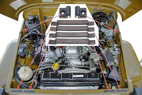 Miniatura 2 de Kit de pastillas para pedal y capó Land Cruiser FJ40 y BJ40 Series - 1979 a 1984