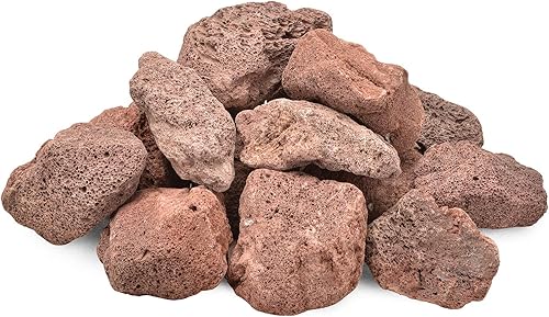 Miniatura 41 de Skyflame 3/8" - 3/4" Red Natural Stones Lava Rock Granules for Gas Fire Pits, Fireplaces, Gas Log Sets, BBQ Grills, Garden Landscaping