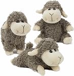 Tiny Heart Sheep Animaux farcis, peluche de mouton Jouet d'agneau Mignon animal doux farci Agneau Enfants Garçons et filles Cadeau Maison Décor Jouets d'agneaux blancs mignons (position assise)