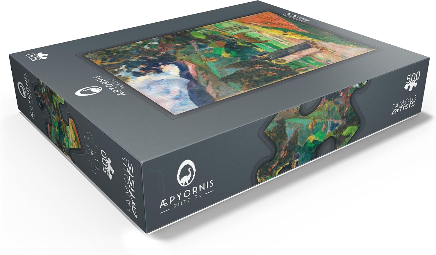 MyPuzzle Tahitian Landscape 1892 By Paul Gauguin - Premium 500 Piece Jigsaw Puzzle for Adults