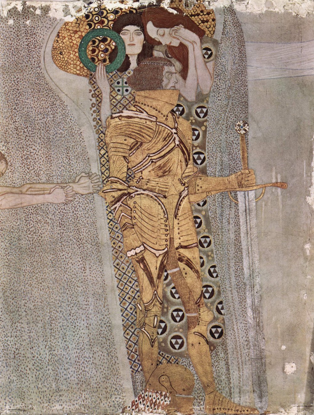 Poster Gustav Klimt in Gold art mural cadre noir mat M