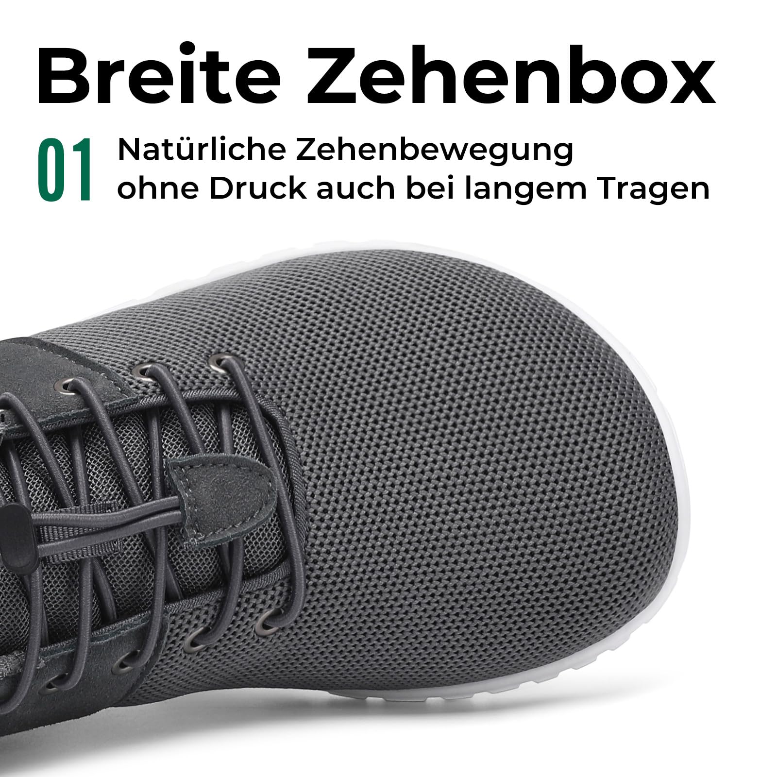 SAGUARO Barfußschuhe Herren Damen Minimalistische Barefoot Sneaker mit Breiter Zehenbox für Alltag,Training,Walking,Reisen Gr.36-48