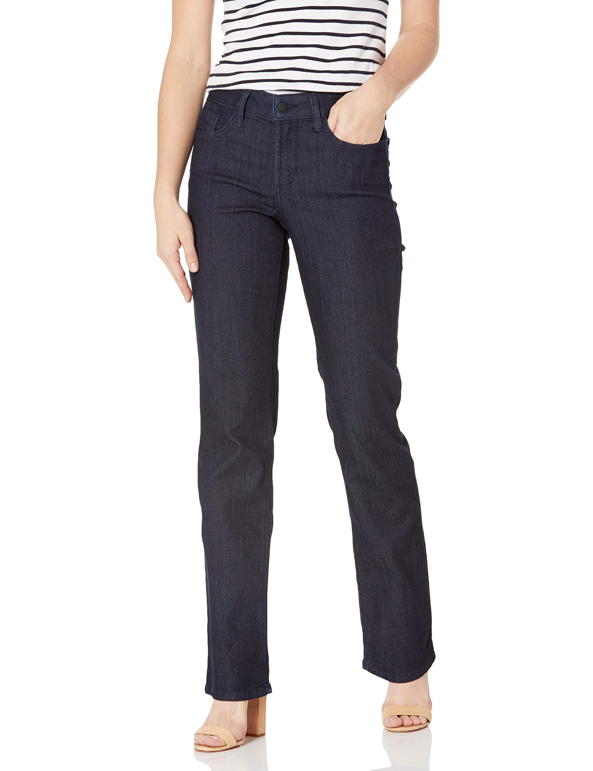 NYDJ womens Marilyn Straight Denim jeans, Black Bdm, 12 US — view 58