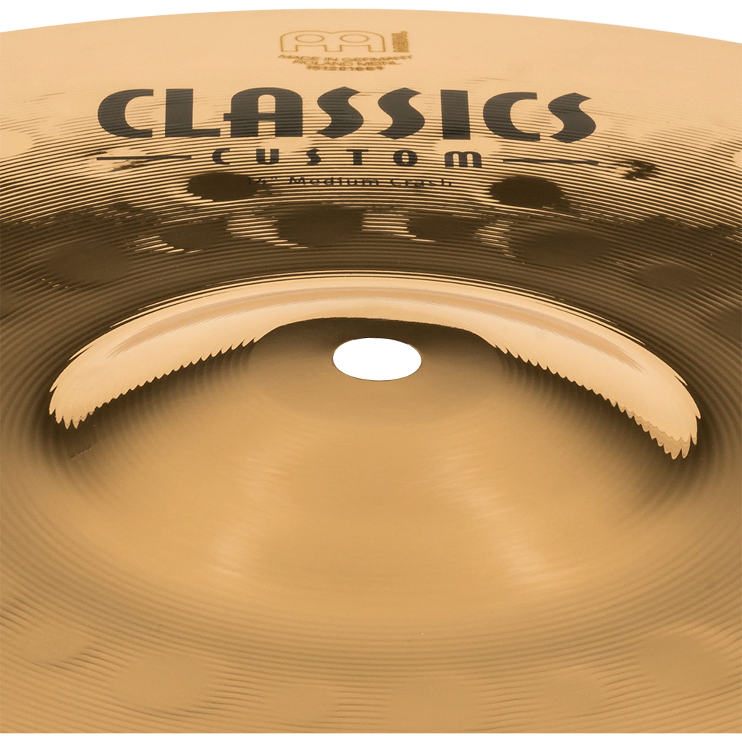 Piatto Crash Meinl Classics Custom Brilliant 14" | Bronzo B12 | Finitura Brillante | Made In Germany - Foto 9