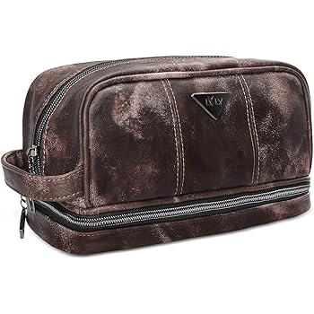 komalc leather toiletry bag