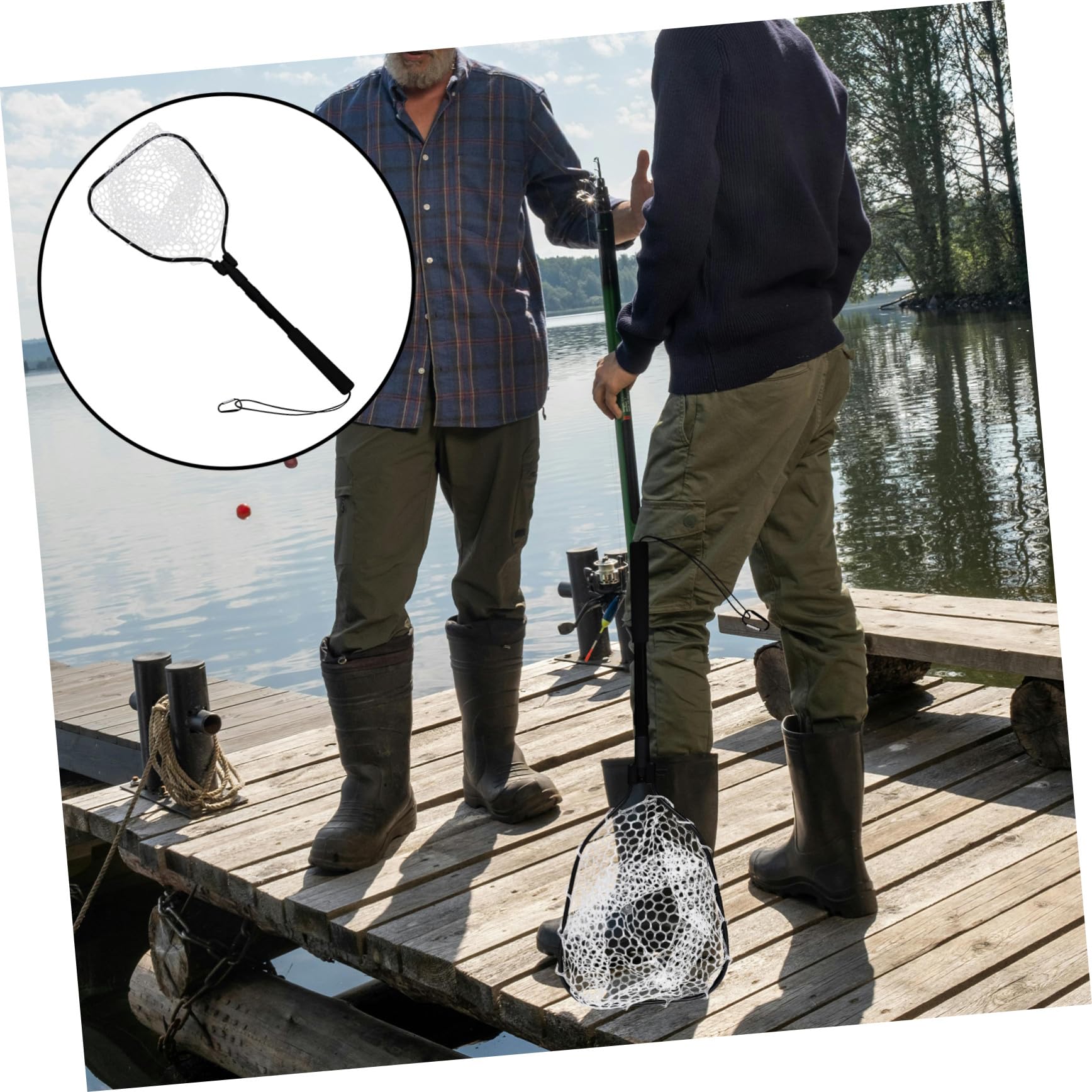 ULTECHNOVO Pesca Plegable Portátil con Marco para Pesca De Truchas Camarones y Acuarios para Exteriores