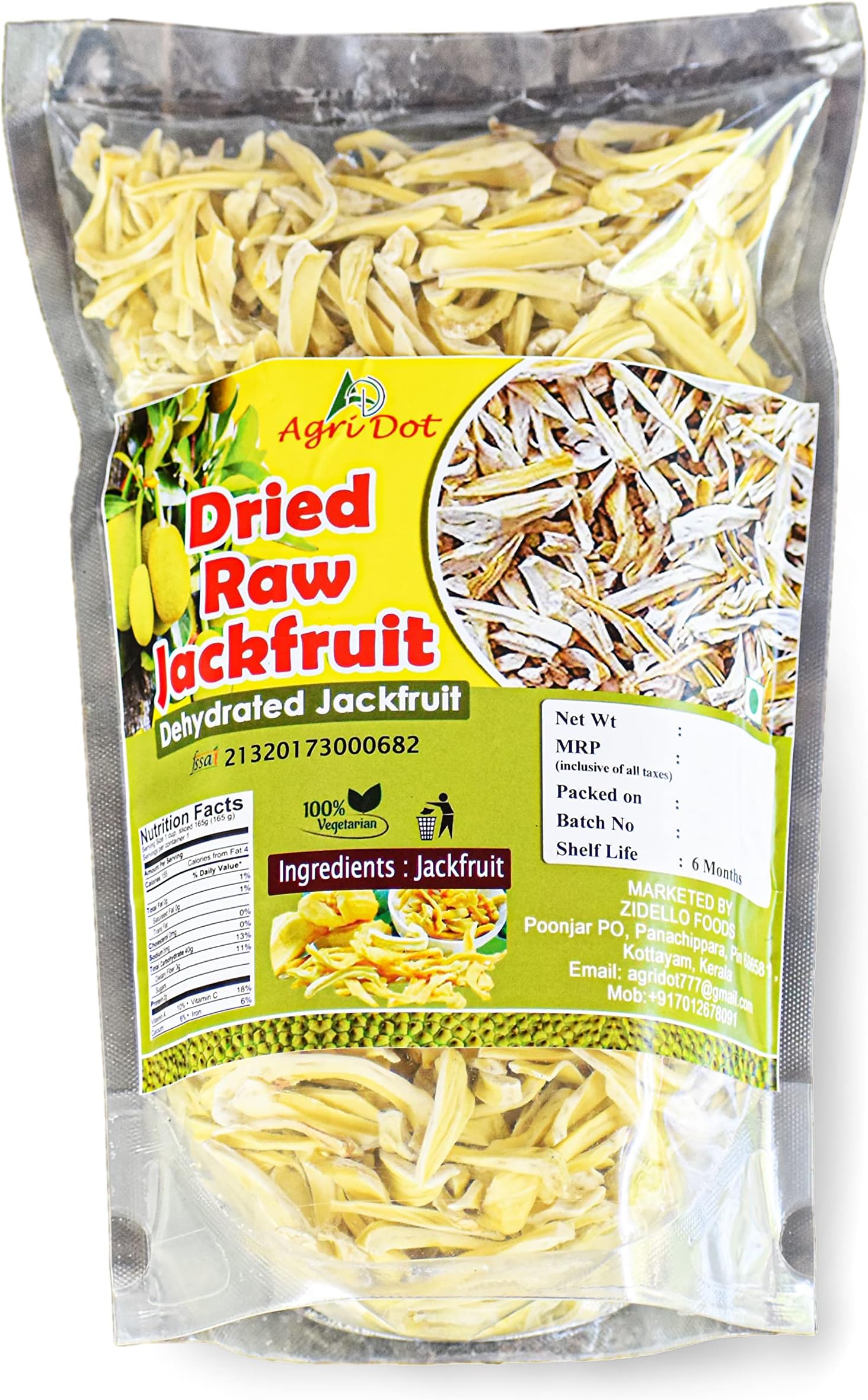 Dried Raw Jackfruit/Dehydrated Jackfruit 400gm