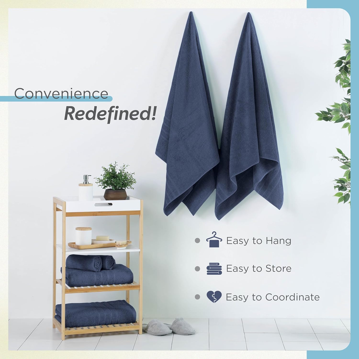 Martex 2-Pack Ultimate Performance Bath Sheet Set – 100% Cotton – 33” x 65” – Extra Large Bath Towels – Versatile – Low-Linting – Supersoft Bathroom Set – Super Absorbent – Easy Care – Estate Blue