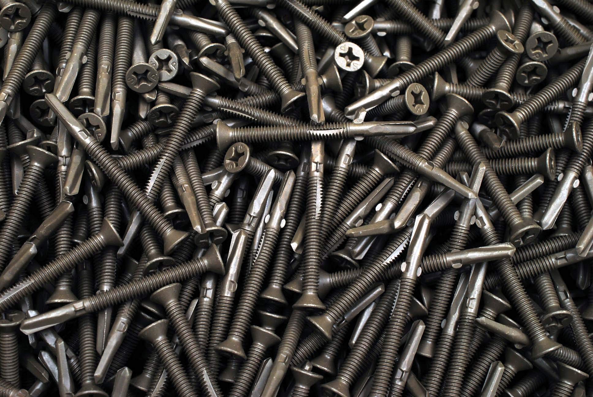 (200) Phillips Flat Head 12-24 x 2-1/2 Self-Drilling Reamer Wing Screws ACQ Tek