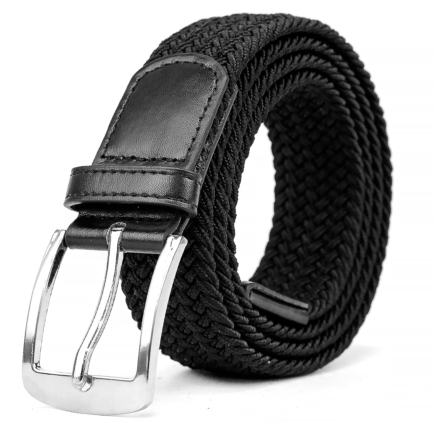 Elastic Braided Belt, Unisex Men Women Casual Stretch Woven Belt