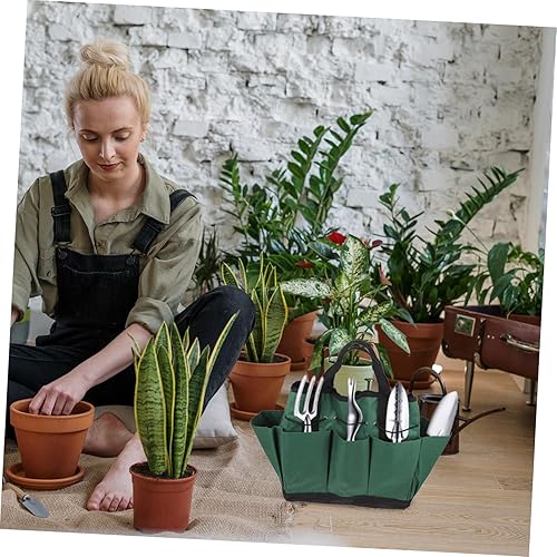 Miniatura 3 de Happyyami Kit de herramientas de jardín, herramientas de césped, bolsa de mano plegable, organizador de bolsillo, organizador de herramientas de