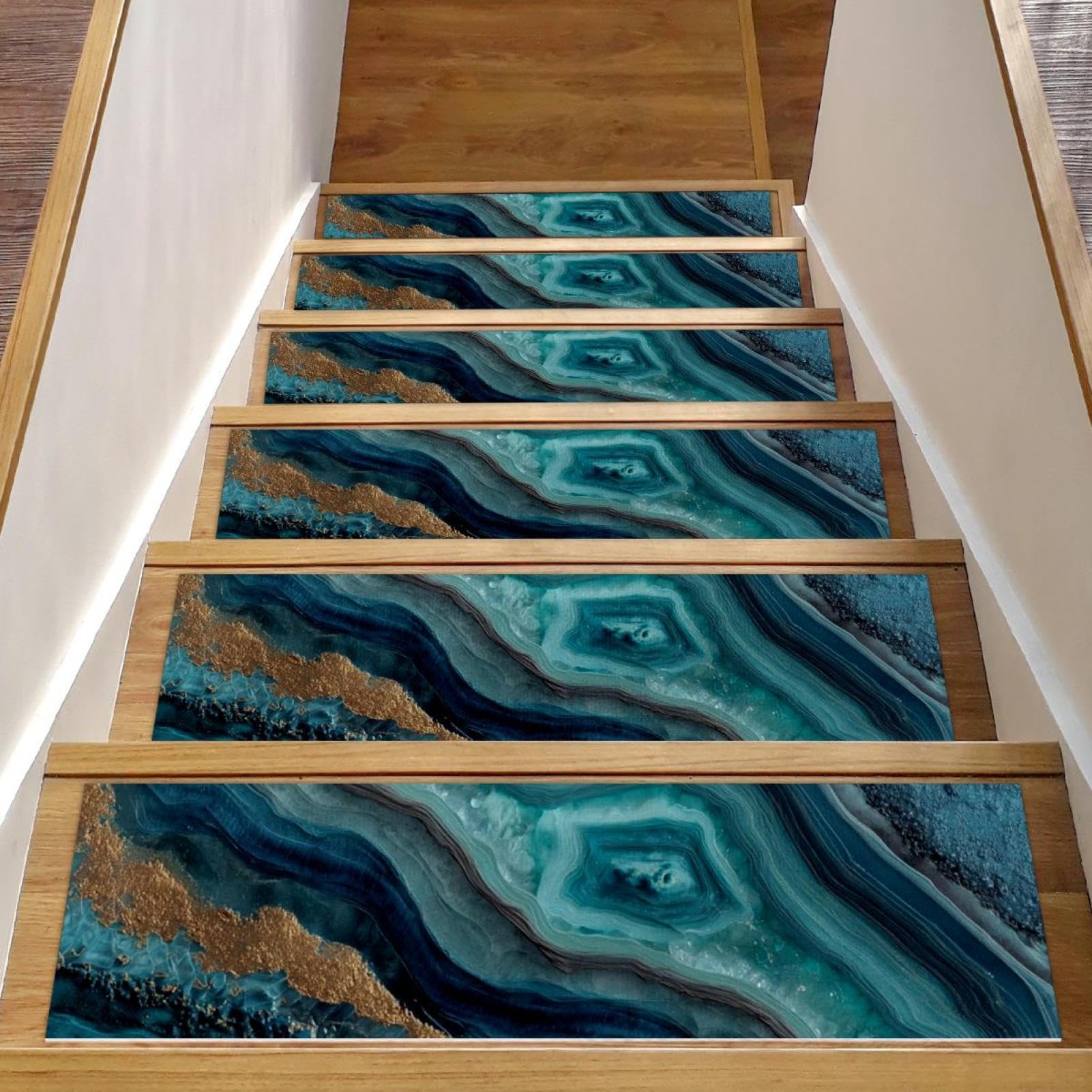 Tapis de marches d'escalier antidérapants 76x20cm lot 15 marche marche pied