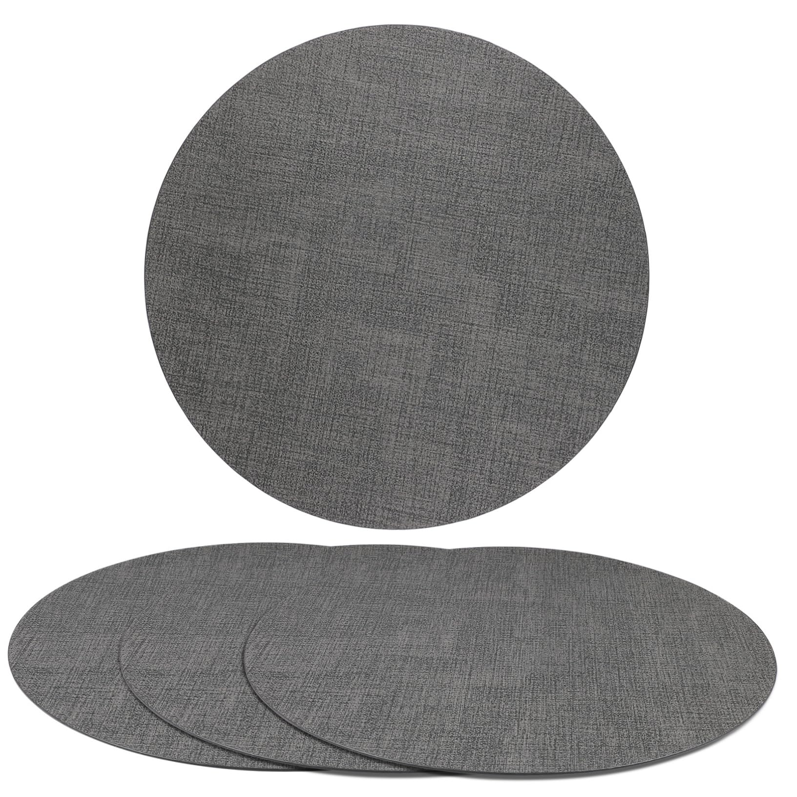 Placemat antidérapant lot de 4 dessous de plat ronds pour éviter les rayures de table