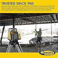 Vista 6 de Spectra Precision LL300N-2 Kit láser giratorio autonivelante con trípode, GR152 Professional - Caja del sistema - Varilla de grado (pulgadas)