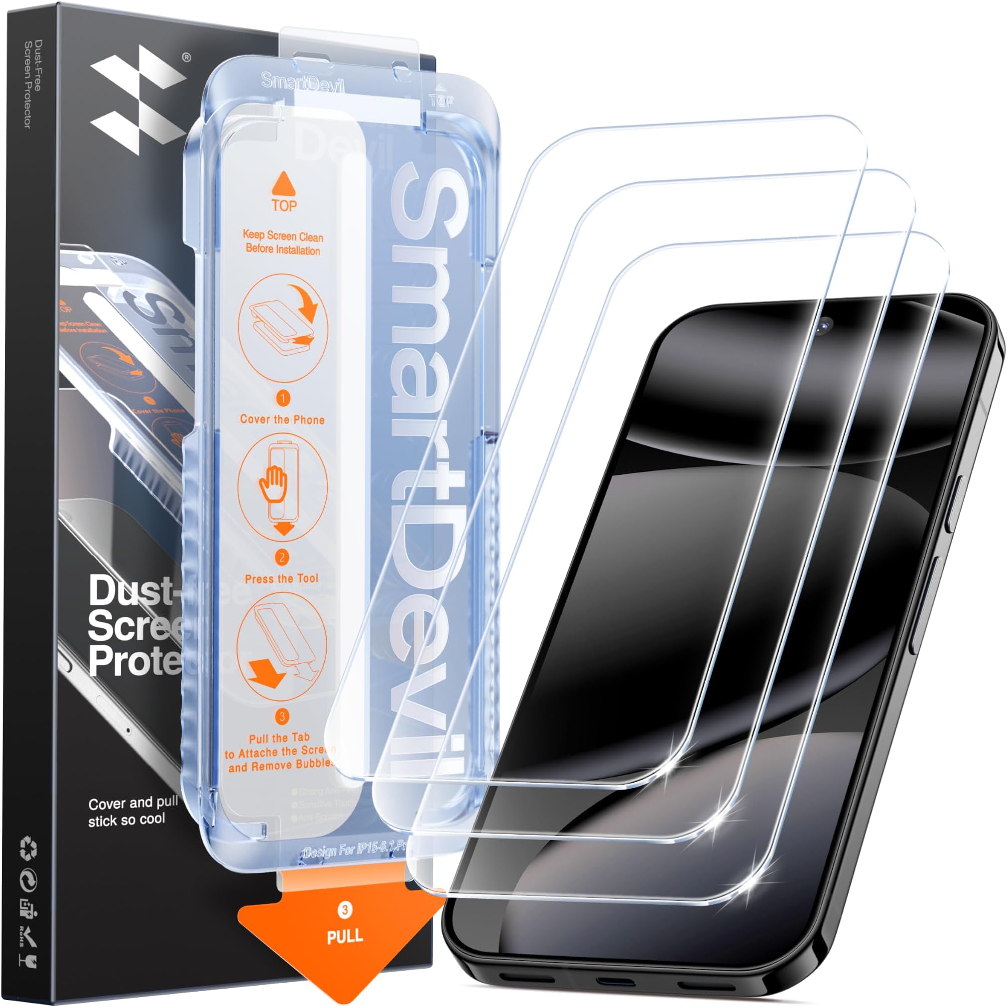 SMARTDEVIL 3 Pack Pixel 10 Pro XL Screen Protector