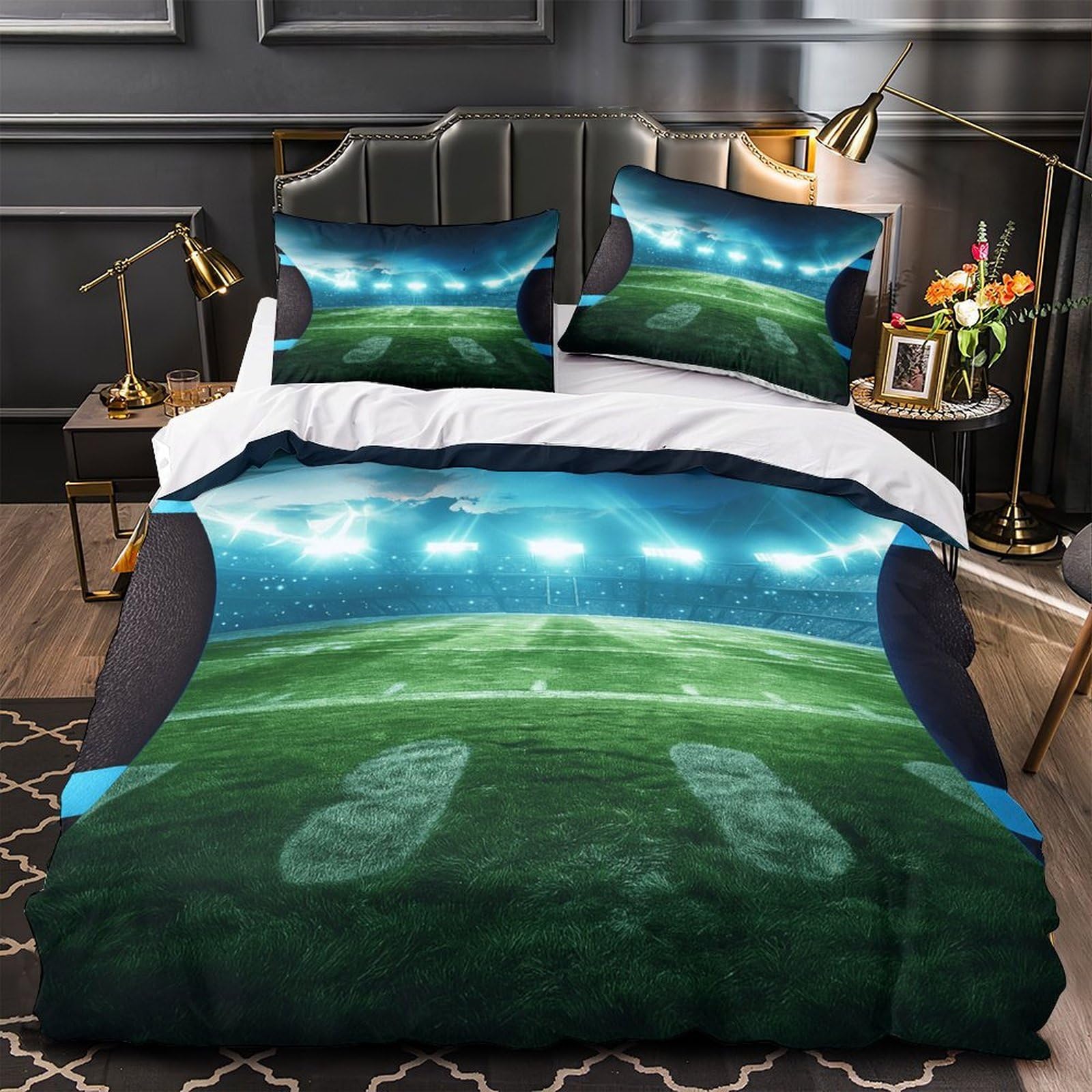 Parure de lit avion 3D anti-acarien housse de couette 260x220 cm zippée super douce