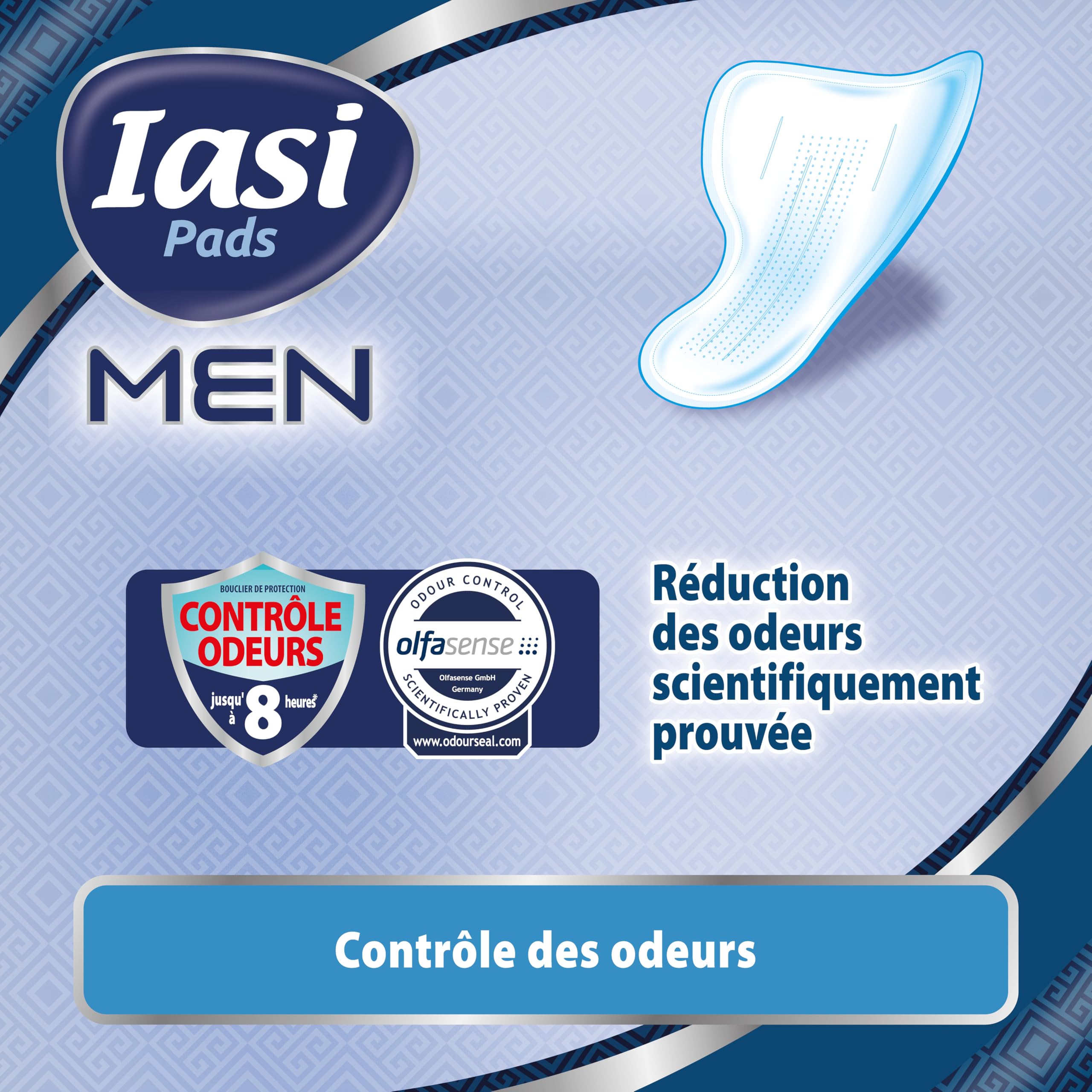IASI MEN Super Level 3, Protections Absorbantes pour fuites urinaires masculines légères à modérées, 120 Unités