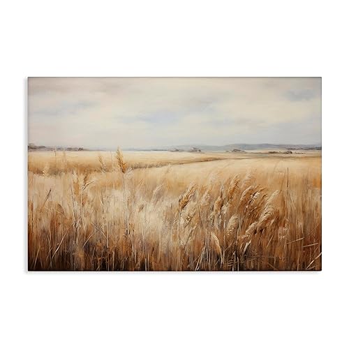 Stupell Industries Vast Wheat Field Canvas Wall Art Design by