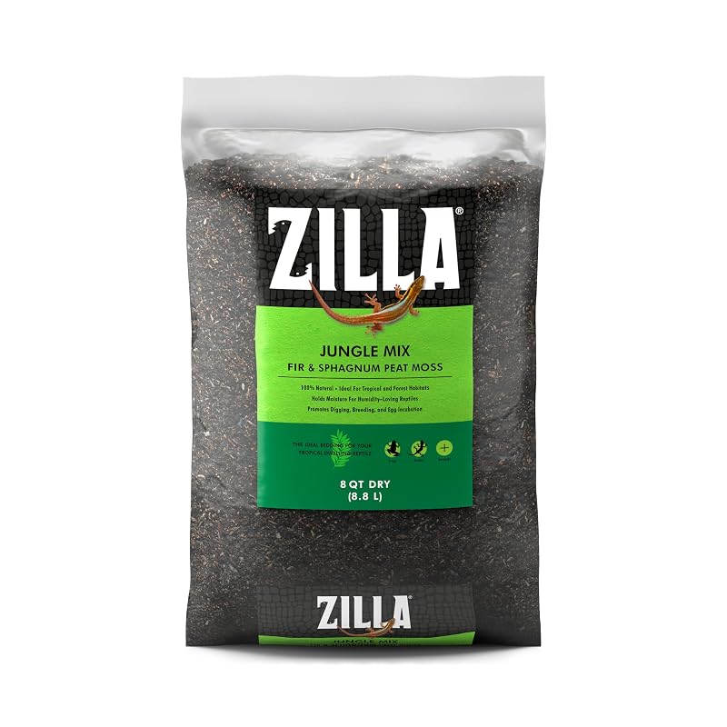 Substrato para Répteis Zilla Jungle Mix com Musgo Sphagnum e Casca de Douglas Fir, 7,57 L