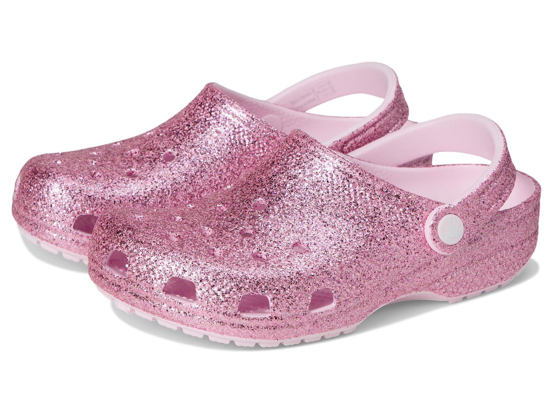 Sandales Crocs Classiques à Paillettes Lait Rose - Confort et Style