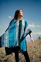 Vista 5 de Ponchos for Women, Alpaca Wool, Ponchos Adult, Poncho Sweater Women, Womens Poncho, Blue shawls and wraps