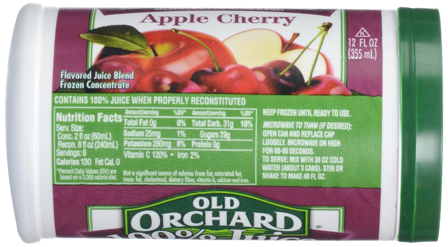 Old Orchard, 100% Apple Cherry Juice, 12 Fl Oz