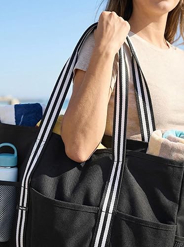 Miniatura 4 de Bolsa grande impermeable de playa para la familia, con cremallera, para vacaciones, piscina, accesorios de playa Unisex Design, Oxford PVC fabric,