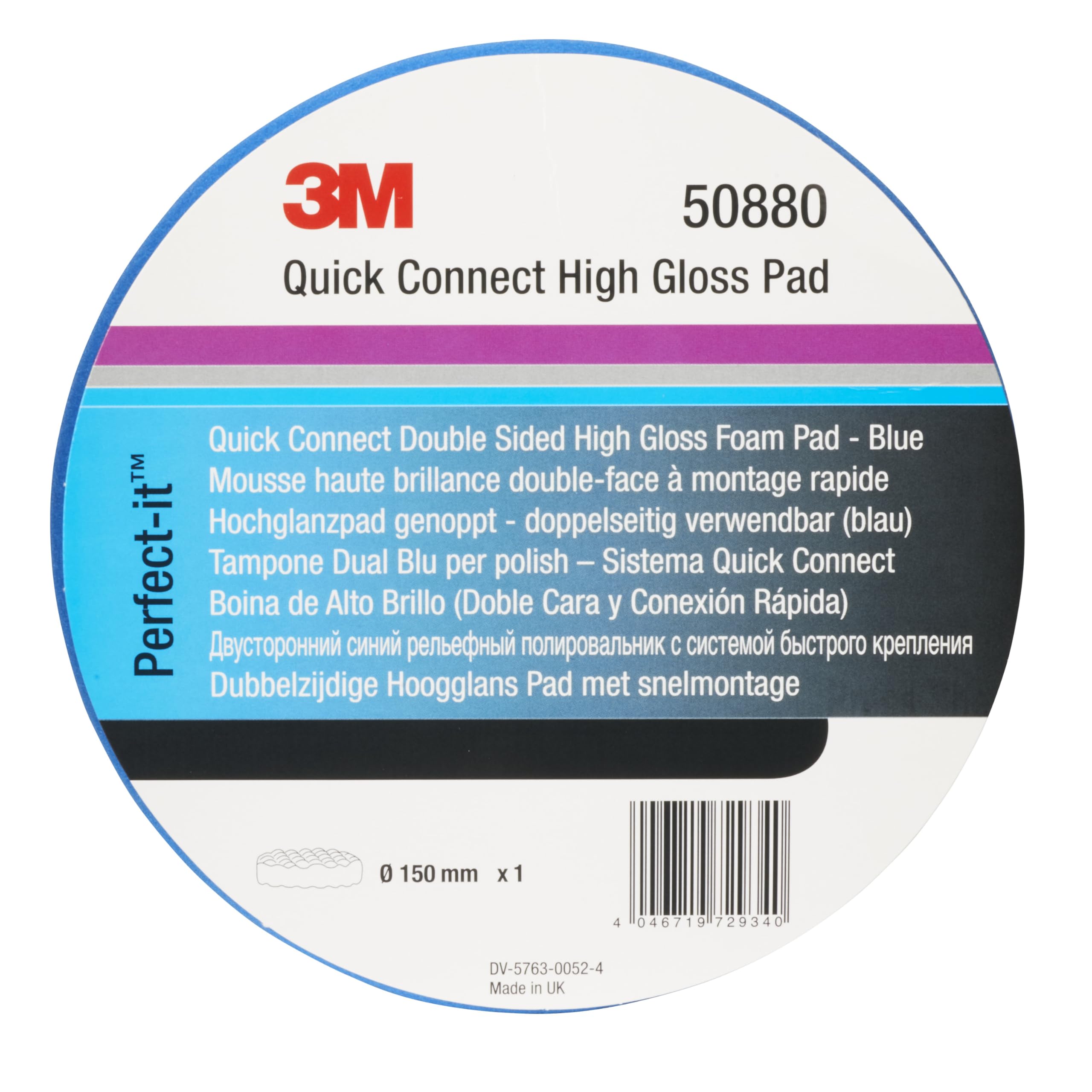 3M 50880 Perfect-It III-Spugna per lucidatura, Blu